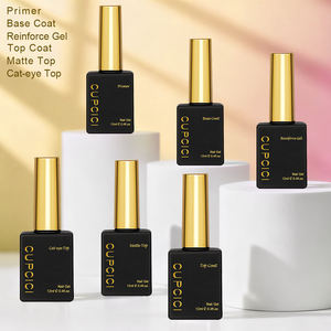 Kit de gel UV pour manucure, gel fonctionnel BIN personnalisé, 6 pièces, 15 ml, gel de base, couche de base, couche de finition mate, couche de finition œil de chat - Product Image 2