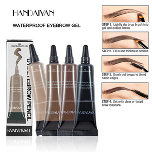 HANDAIYAN Gel teinture et fixateur de <span class=keywords><strong>sourcils</strong></span> 2 en 1, gel liquide pour <span class=keywords><strong>sourcils</strong></span> imperméable et anti-bavures, couleur claire, maquillage naturel et volumineux pour les <span class=keywords><strong>sourcils</strong></span> - Product Image 2