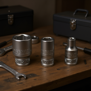 Clé à douille hexagonale Fervi, série normale, lot de 3 pièces, métrique - Product Image 3