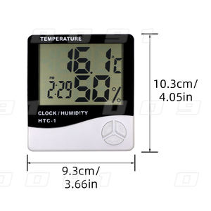 전문 전자 화이트 미니 홈 백라이트 온도계 온도 실내 습도계 야외 미터 디지털 Lcd 습도 - Product Image 4