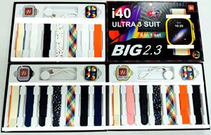 New I40 Siêu 3 Thông Minh Đồng Hồ Với 2.0 Inch Màn Hình Lớn 9 1 Các Tính NĂNG 7 Dây Đeo Silica Gel Trường Hợp Không Dây Sạc Cuộc Gọi Tai Nghe - Product Image 4