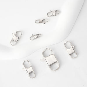 Acier inoxydable <span class=keywords><strong>BS</strong></span> Homard Griffe Fermoirs Rectangle Forme Crochets Boucle Connecteur DIY Collier Bracelet Bijoux - Product Image 2