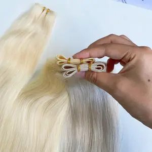 2023 Hair Renaissance: Redefine Style with Genius Weft - Super Thin Russian Raw Virgin Hair Extensions