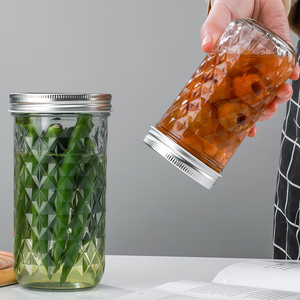 Lọ <span class=keywords><strong>Mason</strong></span> Bán Trực Tiếp Từ Nhà Máy Có Thể Tùy Chỉnh 100Ml 200Ml 250Ml 350Ml 500Ml 650Ml Lọ <span class=keywords><strong>Mason</strong></span> Thực Phẩm Bán Sỉ - Product Image 6