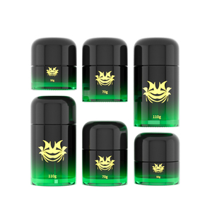 Storage Jar Custom 5g 50g 70g 110g Round Smell Proof Airtight Cosmetic Childproof Packaging Child Proof Glass Storage Container Jar With Lid