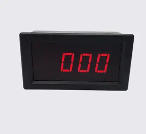 V27D 4 Digit Digital DC Voltmeter Tegangan Panel Meter 0-1000V 0-2000V 0.56 Inci Merah Biru