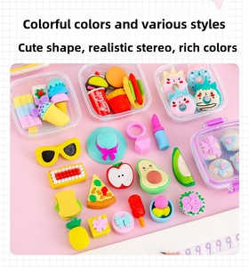 Sáng Tạo Trường Văn Phòng Phẩm Thiết Lập Khác Nhau Đáng Yêu Mềm Bút Chì <span class=keywords><strong>Erasers</strong></span> Tinh Tế Giải Thưởng Quà Tặng Cho Sinh Viên Cho Hộp Ăn Trưa - Product Image 6