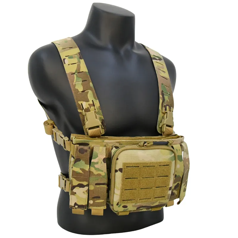 GAF Personalizado 1000D Nylon Equipamento Tático Peito Rig Vest Segurança Multicam Tático Peito Equipamento Equipamento Combate Equipamento