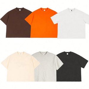 Wholesale 240gsm Heavyweight 100% Cotton Oversized Cropped Boxy Fit Men's Casual Blank Custom Eco-Friendly Breathable T-Shirt - Product Image 1