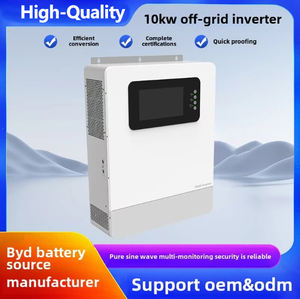 Inversor fotovoltaico <span class=keywords><strong>solar</strong></span> híbrido de 10KW, onda sinusoidal pura, CA única, 60Hz, Control integrado MPPT para paneles solares fuera de la red - Product Image 3
