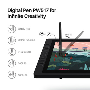 HUION Kamvas Pro <span class=keywords><strong>24</strong></span> Bút Chuyên Nghiệp Máy Tính Bảng Hoạt Hình Nghệ Thuật Điện Tử Chữ Viết Tay Kỹ Thuật Số Vẽ Màn Hình Cảm Ứng - Product Image 4