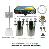 Machine de distribution de colle AB à deux composants Diaphragme arrière d'aspiration à double cylindre Machines d'automatisation industrielle d'un an pour