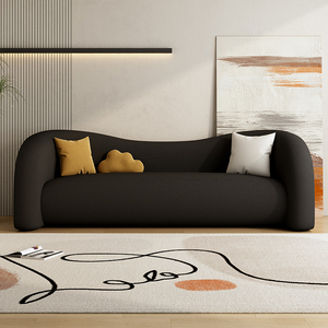 आधुनिक सोफे सरल सोफे न्यूनतम विशेष आकार के कश्मीरी सफेद सोफे सेट फर्नीचर डिजाइन लिविंग रूम लक्जरी सोफे - Product Image 5