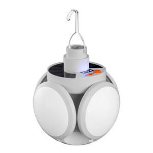 <b>Solar</b> LED Folding <b>Ball</b> Light With Hook For Outdoor Garden Emergency Use - Product Image 5
