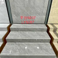 Matériaux de construction, prix bas, meilleure qualité, carrelage en porcelaine pleine masse effet marbre 470x1200mm pour marches d'escalier