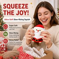 Jouet sensoriel souple personnalisé avec logo, grande taille, Père Noël, bonhomme de neige et renne, idéal pour les cadeaux de fête de Noël