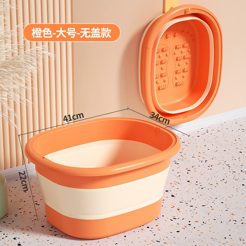Large orange crown foot bucket-without lid