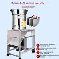 Snackvoedingsfabriek gebruikt groentesnijder, chilipepermolen, fruitvermaler, varkensvoer multifunctionele roestvrijstalen hakselaar met motor 5