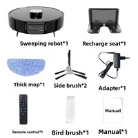 Robot aspirateur autonettoyant 3500PA LIDAR Navigation Alexa Wi-Fi Connected Tapis/Sol dur Compatibilité pour le nettoyage à sec Hôtels