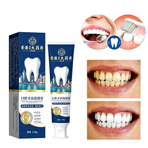 Dentifrice Nettoyant & Blanchissant, Élimination des Taches de Fumée & Blanchiment, Soin des Gencives, <span class=keywords><strong>Haleine</strong></span> Fraîche & <span class=keywords><strong>Anti</strong></span>-<span class=keywords><strong>Mauvaise</strong></span> <span class=keywords><strong>Haleine</strong></span>, Nettoyage Buccal 120g - Product Image 1