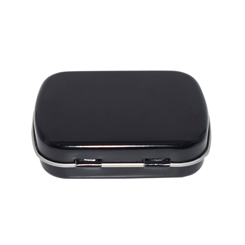 Оптовая продажа, металлическая небольшая жестяная мини-коробка для конфет с Мятным узором