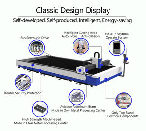 1500W/3000W/6000W Metaalvezel Lasersnijmachine Één Platform Cnc Controle Fabriek Prijs - Product Image 2