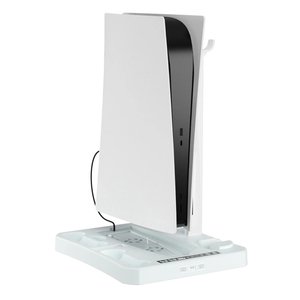 Support de refroidissement multifonctionnel pour Console <span class=keywords><strong>PS5</strong></span> avec 2 chargeurs de contrôleur CD <span class=keywords><strong>VR</strong></span> stockage de <span class=keywords><strong>casque</strong></span> pour PS VR2 station de charge - Product Image 6