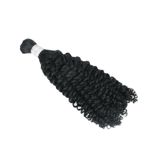 FH 100% Virgen Trenzas Cabello Afro Jerry Onda rizada Extensión de cabello a granel Sin trama Afro Kinky Cabello humano a granel para trenzar - Product Image 2