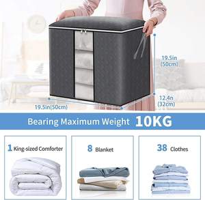 <span class=keywords><strong>2</strong></span> verpackte umwelt freundliche faltbare Aufbewahrung sbox mit großer Kapazität für Kleidung Pet Stuff Square Aufbewahrung sbox für Spielzeug Jeans Andere Artikel - Product Image 4