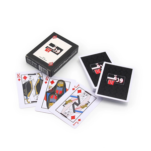 Caja de almacenamiento de tarjetas de juego impermeable Pvc Pp con logotipo personalizado Tarneeb <span class=keywords><strong>Qatar</strong></span>, naipes con código de barras - Product Image 2