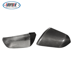 Pegatina de cubierta de espejo lateral de fibra de carbono seca Real sin luz para Ford <span class=keywords><strong>Mustang</strong></span> - Product Image 3