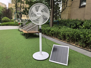 Ventilador Solar Recargable de 16 Pulgadas con Motor sin Escobillas, 35 Horas de Funcionamiento, para Reventa, T919 2025, Gran Venta - Product Image 2
