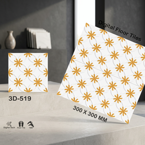 Revêtement de sol en céramique 3D Surface brillante rectifiée 12x12 16x16 30x30 40x40 300x300 Carreaux de sol antidérapants Producteur en gros - Product Image 2