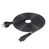 Cordon d'alimentation EU C5 Cloverleaf Clover Leaf pour TV PC Ordinateur de bureau