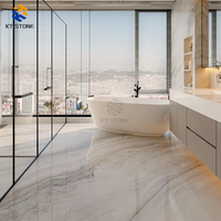 Dalles de marbre brillant KT STONE pour projets d'aménagement intérieur de villas et hôtels, revêtement mural et sol
