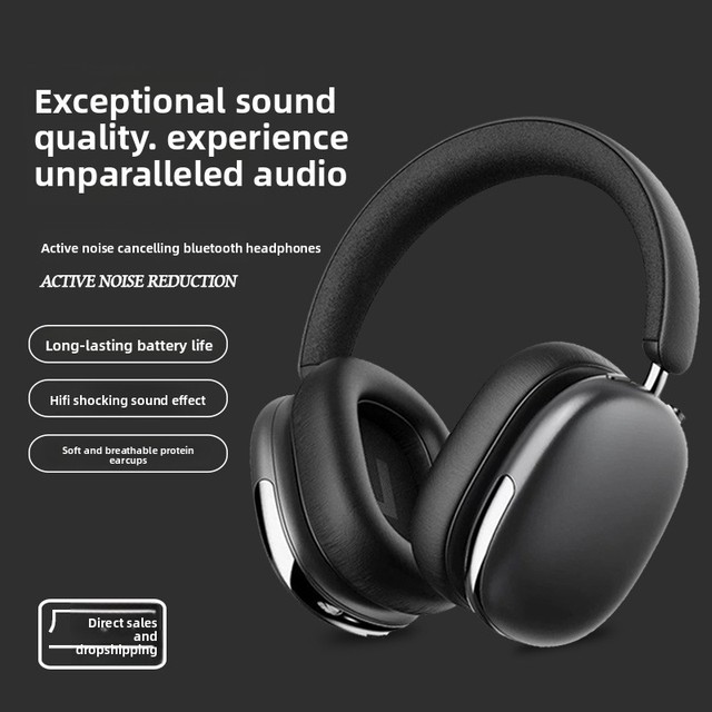 Active Noise-Cancelling Over-Ear Gaming Headset 2026 Cross-Border New Model Ear-Friendly Ultra-Long Battery Life for 5.4