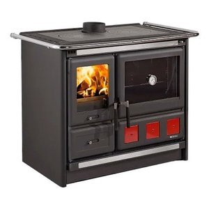 Estufa de Leña Rosa Xxl Vst 16 de Acero Antracita de 10.5 Kw, 107.4x66.9x86.1 Cm, Calefacción por Radiación Natural - Product Image 1