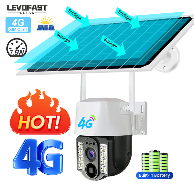 Outdoor 4g 5mp Wireless Solar Powered Cctv Camera Security System Human Detect Auto Track Wifi Solar Ptz Camera 4g Sim Card