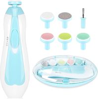 Coupe-ongles électrique pour bébé, kit de toilettage pour bébé 6 en 1, lime à ongles pour bébé, coupe-ongles pour nourrissons, ensemble de manucure pour tout-petits ou adultes