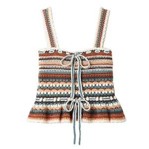 2022 personnalisé OEM & ODM <span class=keywords><strong>au</strong></span> <span class=keywords><strong>crochet</strong></span> femmes pull <span class=keywords><strong>gilet</strong></span> évider à la main <span class=keywords><strong>au</strong></span> <span class=keywords><strong>crochet</strong></span> Camisoles pull tricoté <span class=keywords><strong>gilet</strong></span> - Product Image 5