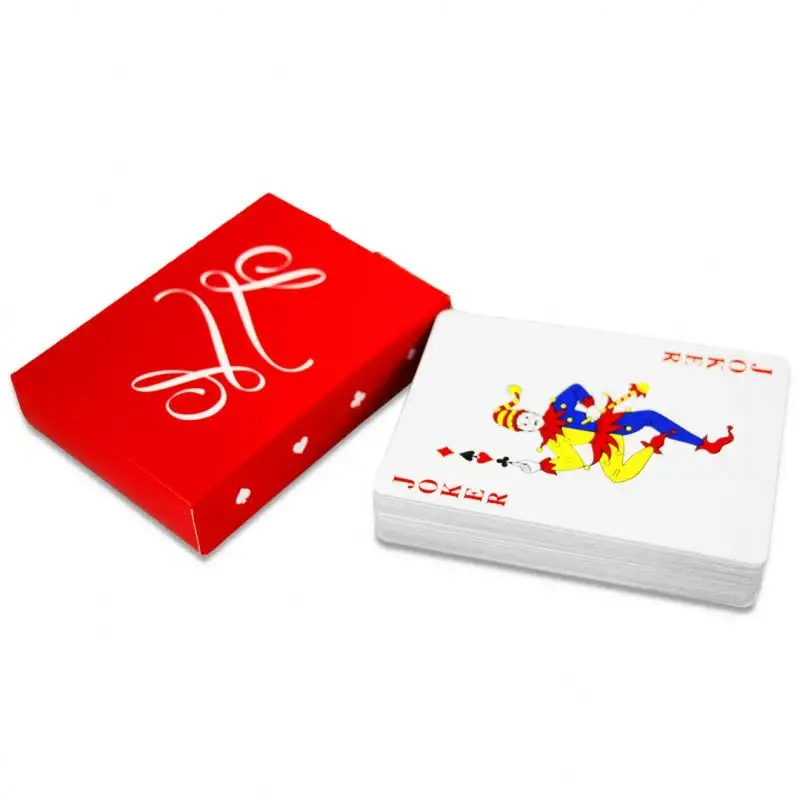 Juego de naipes personalizados impresos a todo color hechos en fábrica Impresión de naipes de papel con caja Fabricantes de juegos de cartas