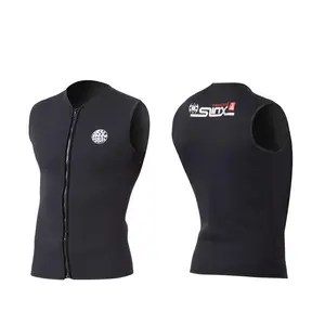 Wholesale Men Women Wetsuit Vests Sleeveless Chaleco De Neopreno Velvet Scuba Diving Wet Suit 3mm Zippered Neoprene Surf Vest