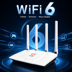 เราเตอร์ OLAX AX1800 4G WiFi 6 ความเร็ว 1800Mbps แบบดูอัลแบนด์ ไร้สาย CPE พร้อมช่องใส่ซิมการ์ด ปลดล็อคแล้ว รองรับผู้ใช้ 64 คน เสาอากาศ 4 ต้น รองรับ OEM โลโก้สั่งทำได้ - Product Image 1