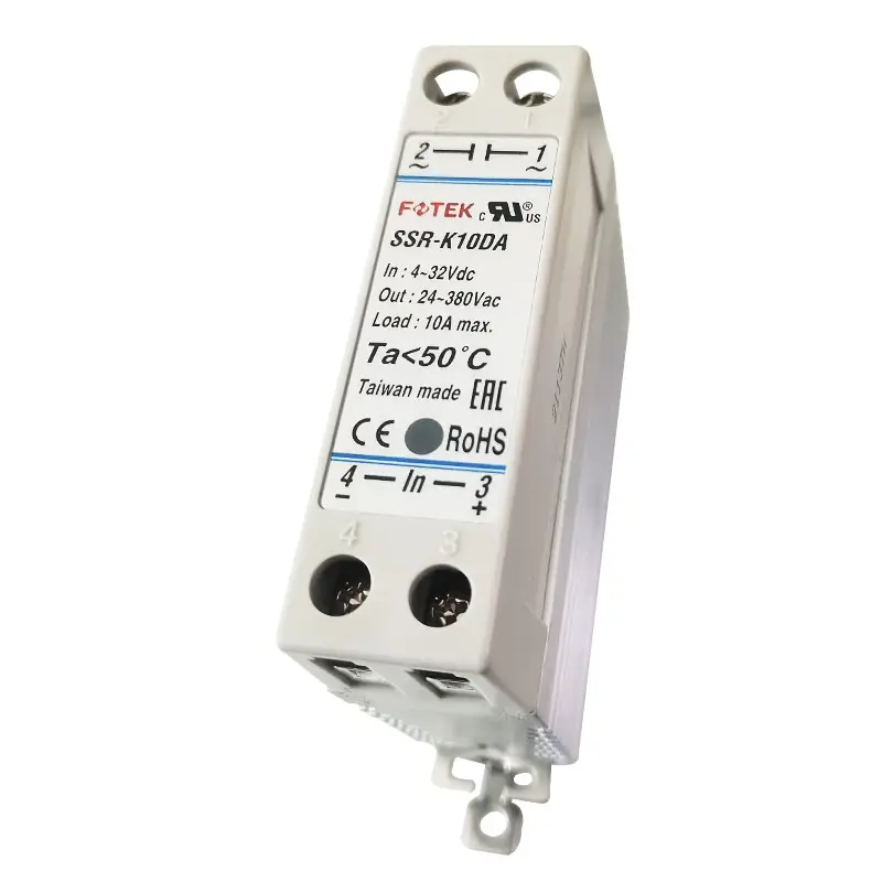 FOTEK SSR-K10DA 10A Single phase Tản Nhiệt Loại DC để AC mô-đun trạng thái rắn