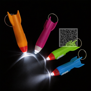 Mini Elicottero Portachiavi con Torcia, Luce LED a Forma di Razzo, Tema Astronauta per Bambini, Premi per la Classe, Regali di Compleanno, Riempitivo per Pinata - Product Image 2