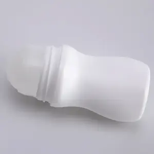 Rollo de plástico vacío de 50ML recargable en botellas, contenedores de desodorante DIY reciclables a prueba de fugas con bola de Rodillo de plástico