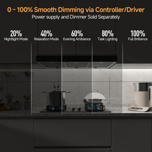 Bande lumineuse COB pour plafond, vente en gros, sans points, blanc chaud 3000K 4000K 6000K, DC12V 24V, noir, FCB, 480Ledsm 528Ledsm, pour escaliers - Product Image 4