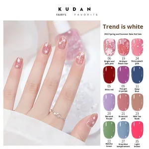 Juego de Esmalte de <span class=keywords><strong>Uñas</strong></span> a Base de Agua de Alta Calidad KUDAN al por Mayor |   40 Colores |   Sin Horneado, Desprendible y de Secado Rápido |   Macaron Transparente Inodoro - Product Image 2