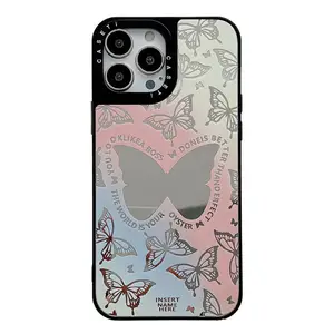 Guangzhou Mobile Butterfly Supplier Phone Case Mobile Back Cover For iphone 11 12 13 14 pro max With Mirror