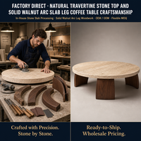 Table basse ronde en pierre frittée pour salon, petite table à thé minimaliste, mobilier de maison, table basse à pieds en bois massif pour balcon